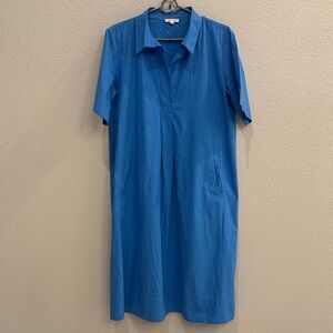 Eileen Fisher Vibrant Blue Collared Dress
